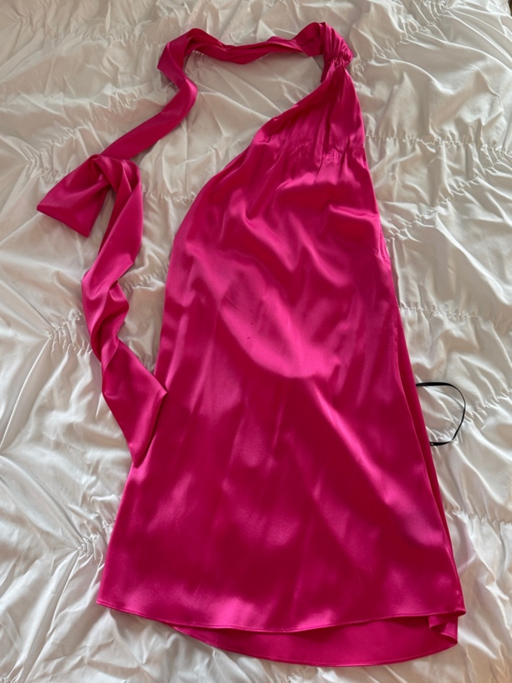 NWT SER.O.YA Kendall Hot Pink Silk Mini Dress